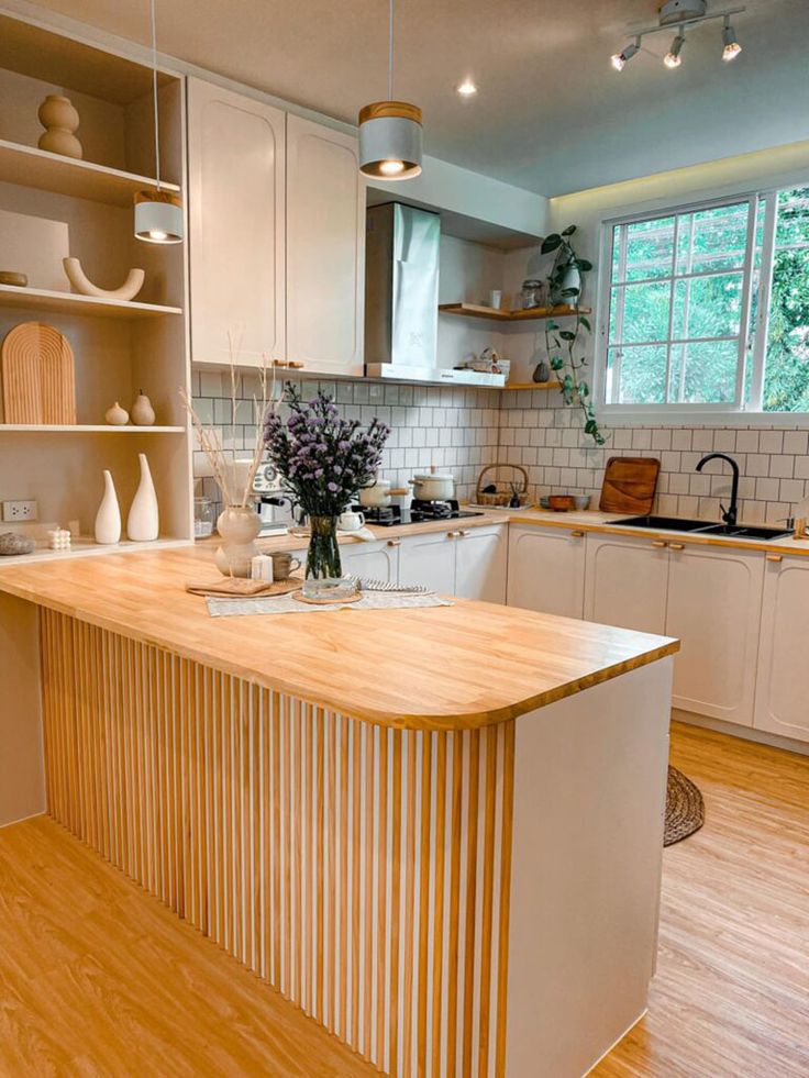 muji kitchen using rubberwood